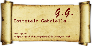 Gottstein Gabriella névjegykártya